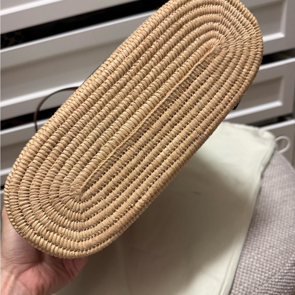 LOEWE
Raffia Small Square Basket Tote Bag Natural Tan - Picture 6 of 7